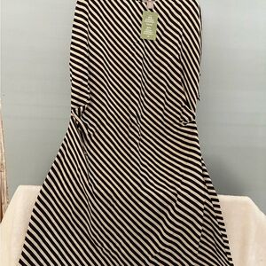 Striped Black and White Dress